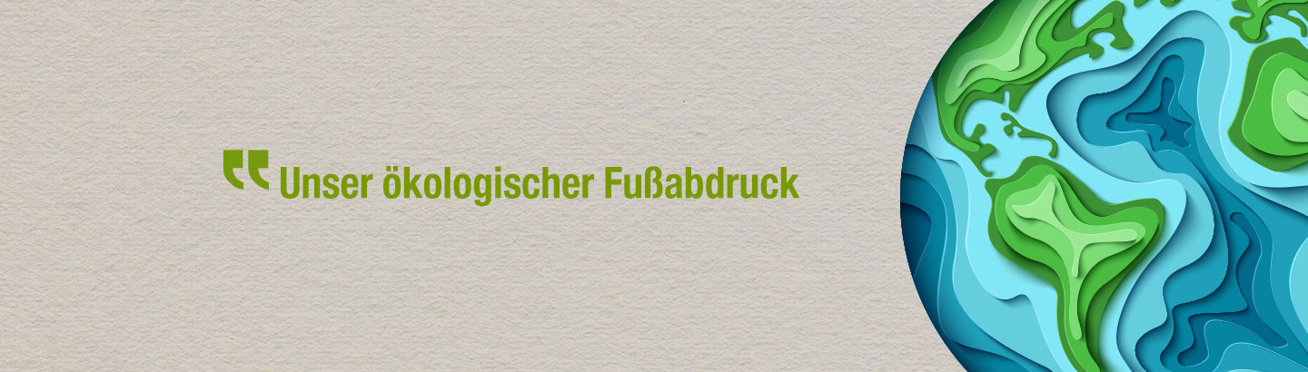 ökologischer Fußabdruck Header